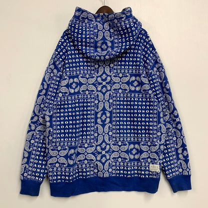 【中古品】【メンズ】 ALWAYS OUT OF STOCK オールウェイズ アウトオブ ストック PAISLEY PARKA ペイズリー パーカー トップス 長袖 142-250917-cs-25-izu サイズ：XL カラー：ブルー 万代Net店