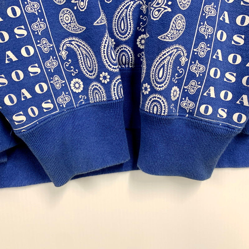 【中古品】【メンズ】 ALWAYS OUT OF STOCK オールウェイズ アウトオブ ストック PAISLEY PARKA ペイズリー パーカー トップス 長袖 142-250917-cs-25-izu サイズ：XL カラー：ブルー 万代Net店