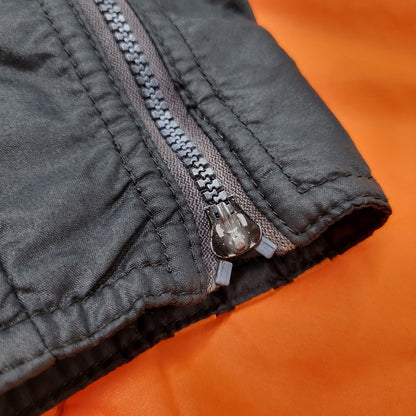 【中古品】【メンズ】 adidas アディダス 80S-90S NYLON PUFFER JACKET 80-90年代 ナイロン パファー ジャケット トップス アウター 146-250917-cs-04-izu サイズ：不明 カラー：オレンジ 万代Net店