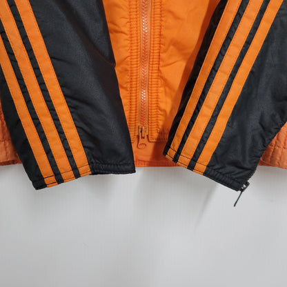 【中古品】【メンズ】 adidas アディダス 80S-90S NYLON PUFFER JACKET 80-90年代 ナイロン パファー ジャケット トップス アウター 146-250917-cs-04-izu サイズ：不明 カラー：オレンジ 万代Net店