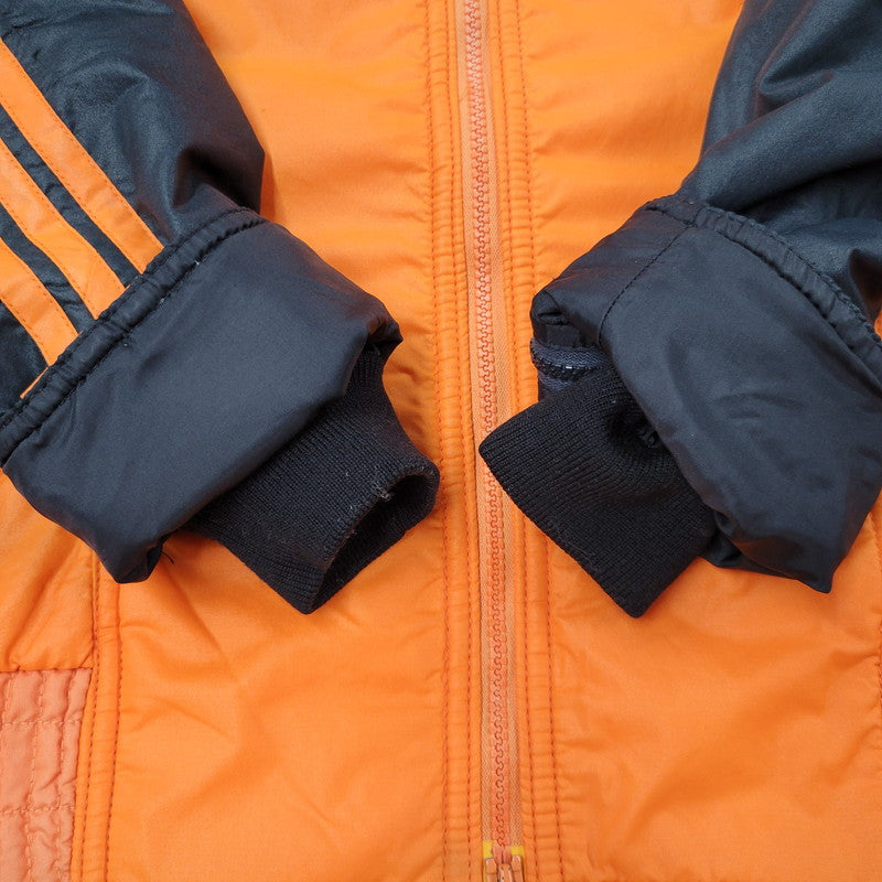 【中古品】【メンズ】 adidas アディダス 80S-90S NYLON PUFFER JACKET 80-90年代 ナイロン パファー ジャケット トップス アウター 146-250917-cs-04-izu サイズ：不明 カラー：オレンジ 万代Net店