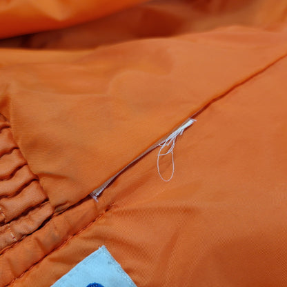 【中古品】【メンズ】 adidas アディダス 80S-90S NYLON PUFFER JACKET 80-90年代 ナイロン パファー ジャケット トップス アウター 146-250917-cs-04-izu サイズ：不明 カラー：オレンジ 万代Net店