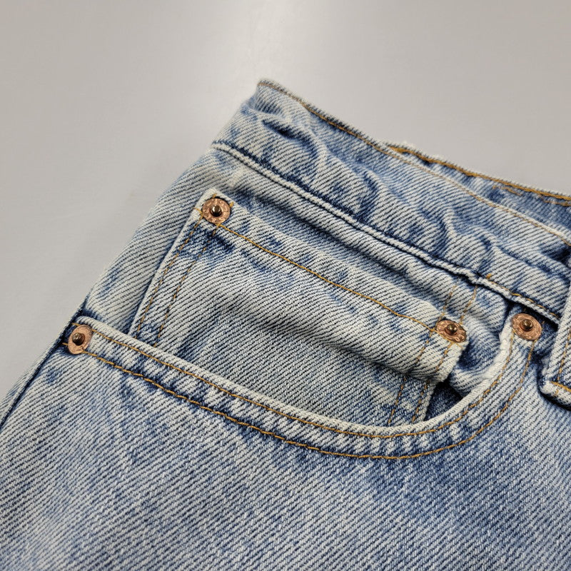 【中古品】【メンズ】 Levi's リーバイス 555-4891 刻印148 SMALL-E 96年製 90S 555 RELAXED FIT STRAIGHT DENIM PANTS リラックス フィット ストレート デニム パンツ ズボン ボトムス 157-250922-ya-07-izu サイズ：32×34 カラー：ライトインディゴ 万代Net店