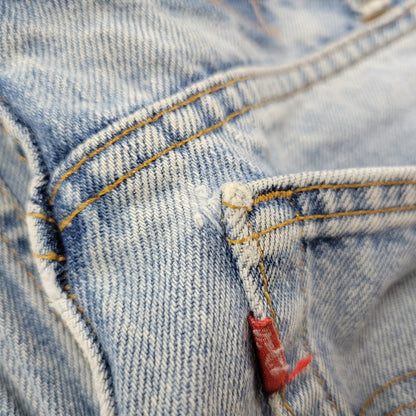 【中古品】【メンズ】 Levi's リーバイス 555-4891 刻印148 SMALL-E 96年製 90S 555 RELAXED FIT STRAIGHT DENIM PANTS リラックス フィット ストレート デニム パンツ ズボン ボトムス 157-250922-ya-07-izu サイズ：32×34 カラー：ライトインディゴ 万代Net店