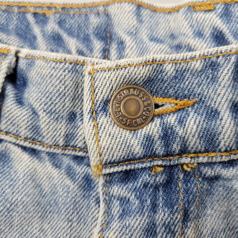 【中古品】【メンズ】 Levi's リーバイス 555-4891 刻印148 SMALL-E 96年製 90S 555 RELAXED FIT STRAIGHT DENIM PANTS リラックス フィット ストレート デニム パンツ ズボン ボトムス 157-250922-ya-07-izu サイズ：32×34 カラー：ライトインディゴ 万代Net店
