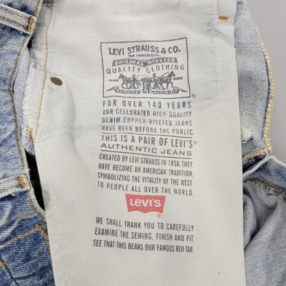 【中古品】【メンズ】 Levi's リーバイス 555-4891 刻印148 SMALL-E 96年製 90S 555 RELAXED FIT STRAIGHT DENIM PANTS リラックス フィット ストレート デニム パンツ ズボン ボトムス 157-250922-ya-07-izu サイズ：32×34 カラー：ライトインディゴ 万代Net店