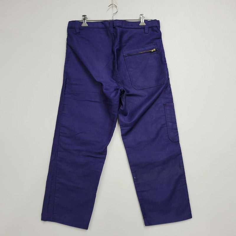 【中古品】【メンズ】 VINTAGE ヴィンテージ BLUE MOLESKIN WORK PANT ブルー モースキン ワークパンツ ボトムス ズボン 157-250917-cs-09-izu サイズ：44 カラー：ネイビー系 万代Net店