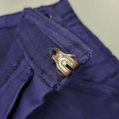 【中古品】【メンズ】 VINTAGE ヴィンテージ BLUE MOLESKIN WORK PANT ブルー モースキン ワークパンツ ボトムス ズボン 157-250917-cs-09-izu サイズ：44 カラー：ネイビー系 万代Net店