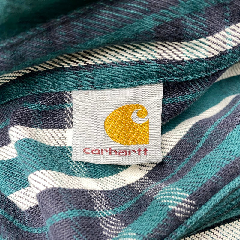 【中古品】【メンズ】 Carhartt カーハート LS HEAVY FLANNEL SHIRT ロングスリーブ ヘビー フランネル シャツ 長袖 トップス 146-250911-as-20-izu カラー：グリーン系 万代Net店