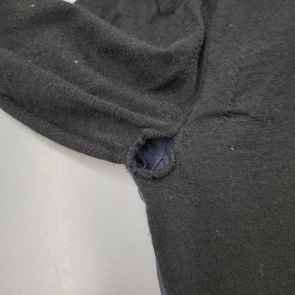 【現状渡し品】【メンズ】 Sacai サカイ DOCKING DESIGN KNIT SWEATER 18-01781M ドッキング デザイン ニット セーター 長袖 トップス 140-250911-as-02-izu サイズ：1 カラー：ブラック×ネイビー 万代Net店