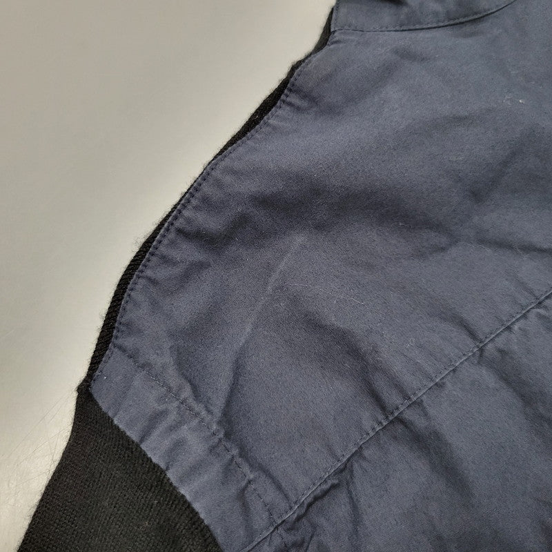 【現状渡し品】【メンズ】 Sacai サカイ DOCKING DESIGN KNIT SWEATER 18-01781M ドッキング デザイン ニット セーター 長袖 トップス 140-250911-as-02-izu サイズ：1 カラー：ブラック×ネイビー 万代Net店