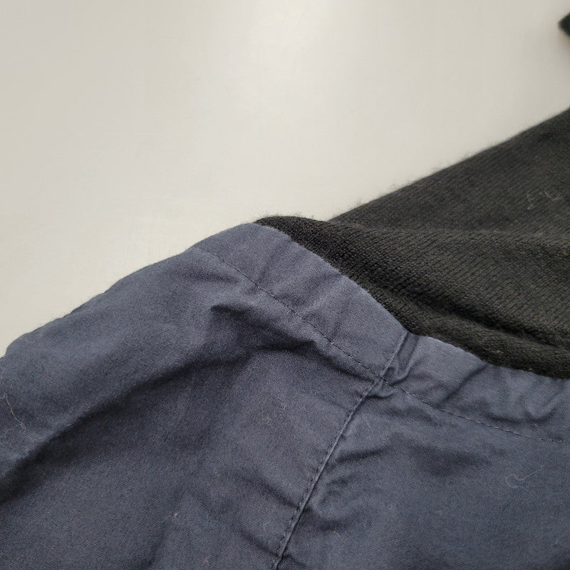 【現状渡し品】【メンズ】 Sacai サカイ DOCKING DESIGN KNIT SWEATER 18-01781M ドッキング デザイン ニット セーター 長袖 トップス 140-250911-as-02-izu サイズ：1 カラー：ブラック×ネイビー 万代Net店