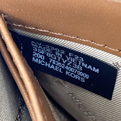 【中古美品】【メンズ/レディース】 Michael Kors マイケルコース MK SIGNATURE BROWN 35F8GTVZ3B MKシグネチャー ブラウン L字ファスナー 長財布 200-250915-as-09-izu カラー：ブラウン 万代Net店