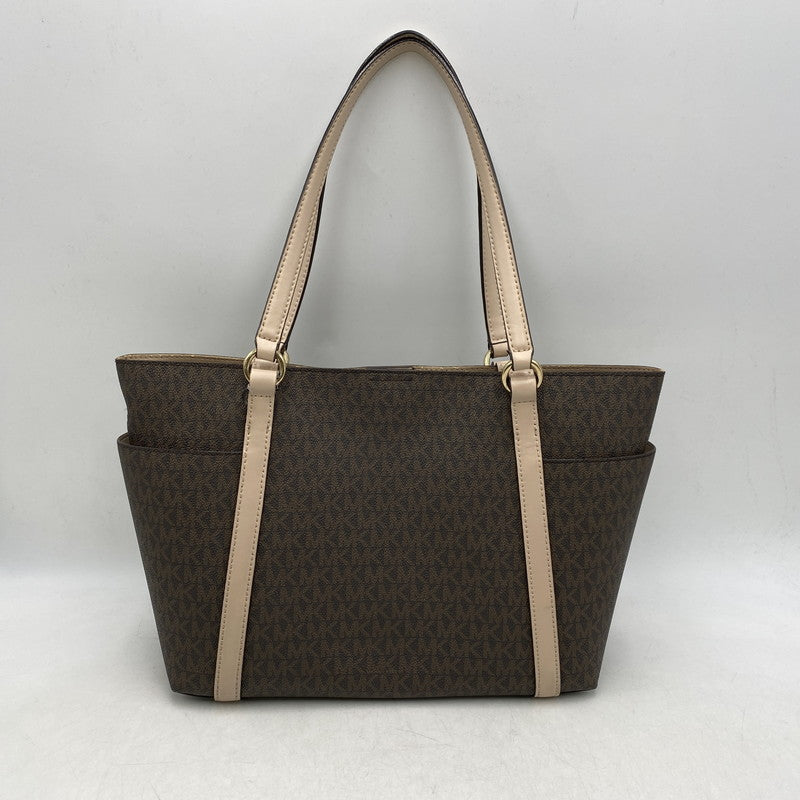 【中古品】【レディース】 MK SIGNATURE BROWN FRINGE TOTE BAG シグネチャー ブラウン フリンジ トートバッグ 30T0GNXT6B カバン 188-260105-yn-01-izu カラー：ブラウン 万代Net店