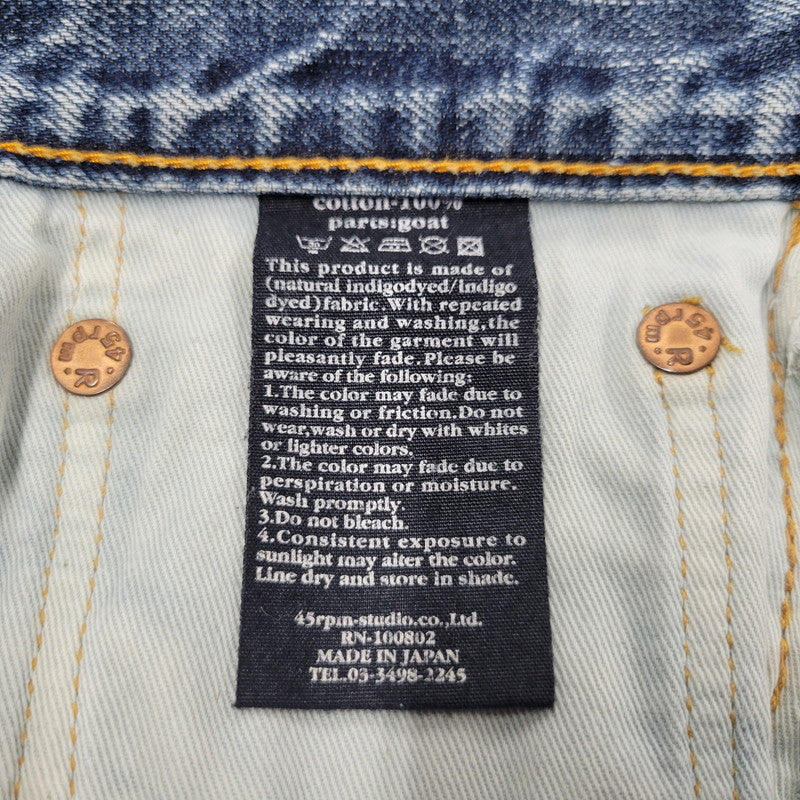 【中古品】【メンズ】 45rpm ４５アールピーエム DENIM PANTS デニム パンツ ボトムス ズボン 156-250921-cs-16-izu サイズ：31 カラー：インディゴ 万代Net店