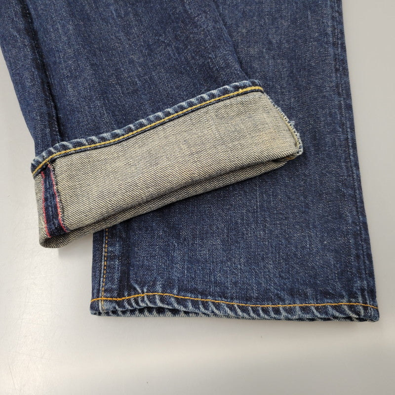 【中古品】【メンズ】 45RPM フォーティファイブアールピーエム HORSE BUTTON R LEATHER PATCH DENIM PANTS 4086036 デニムパンツ ジーンズ ボトムス 156-250913-as-09-izu サイズ：31 カラー：インディゴ 万代Net店