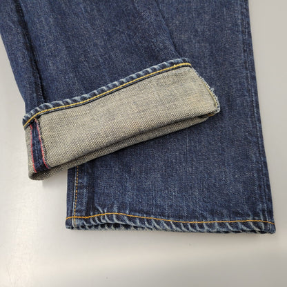 【中古品】【メンズ】 45RPM フォーティファイブアールピーエム HORSE BUTTON R LEATHER PATCH DENIM PANTS 4086036 デニムパンツ ジーンズ ボトムス 156-250913-as-09-izu サイズ：31 カラー：インディゴ 万代Net店