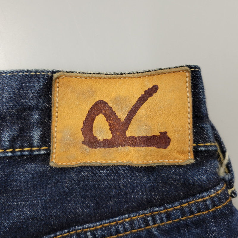 【中古品】【メンズ】 45RPM フォーティファイブアールピーエム HORSE BUTTON R LEATHER PATCH DENIM PANTS 4086036 デニムパンツ ジーンズ ボトムス 156-250913-as-09-izu サイズ：31 カラー：インディゴ 万代Net店