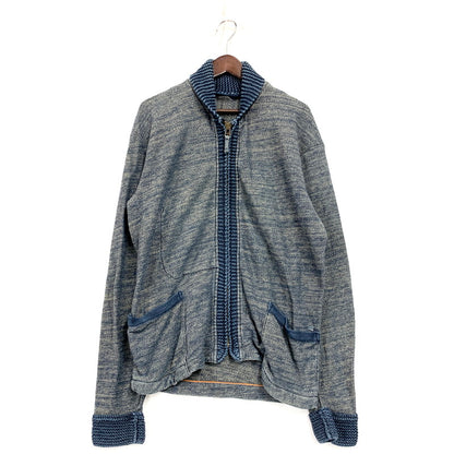 【中古品】【メンズ】 45R 45rpm フォーティーファイブアールピーエム UMII 908 RIB ZIP JACKET リブ ジップ ジャケット アウター 長袖 45R 145-250912-rk-12-izu サイズ：4 カラー：インディゴ 万代Net店