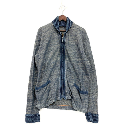 【中古品】【メンズ】 45R 45rpm フォーティーファイブアールピーエム UMII 908 RIB ZIP JACKET リブ ジップ ジャケット アウター 長袖 45R 145-250912-rk-12-izu サイズ：4 カラー：インディゴ 万代Net店