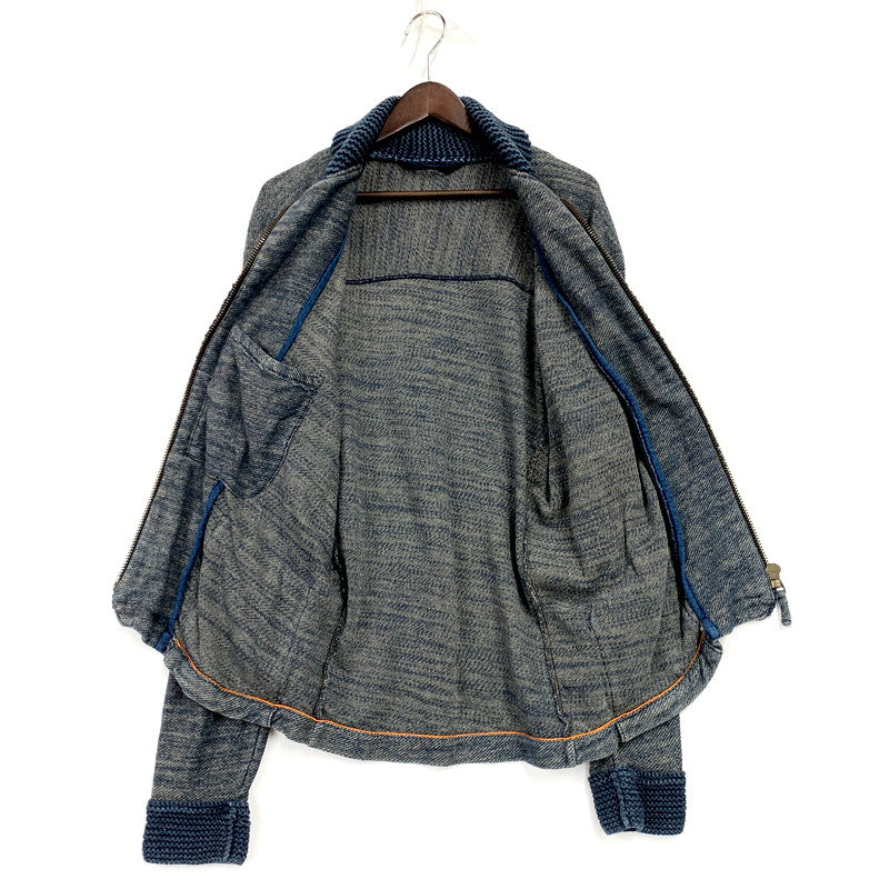 【中古品】【メンズ】 45R 45rpm フォーティーファイブアールピーエム UMII 908 RIB ZIP JACKET リブ ジップ ジャケット アウター 長袖 45R 145-250912-rk-12-izu サイズ：4 カラー：インディゴ 万代Net店