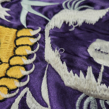 【中古品】【メンズ】 TAILOR TOYO テーラー東洋 REVERSIBLE SOUVENIR JACKET TT10726 リバーシブル スーベニア ジャケット 黒鷹×虎×龍 アウター 145-250911-as-07-izu サイズ：XL カラー：ブラック×パープル 万代Net店