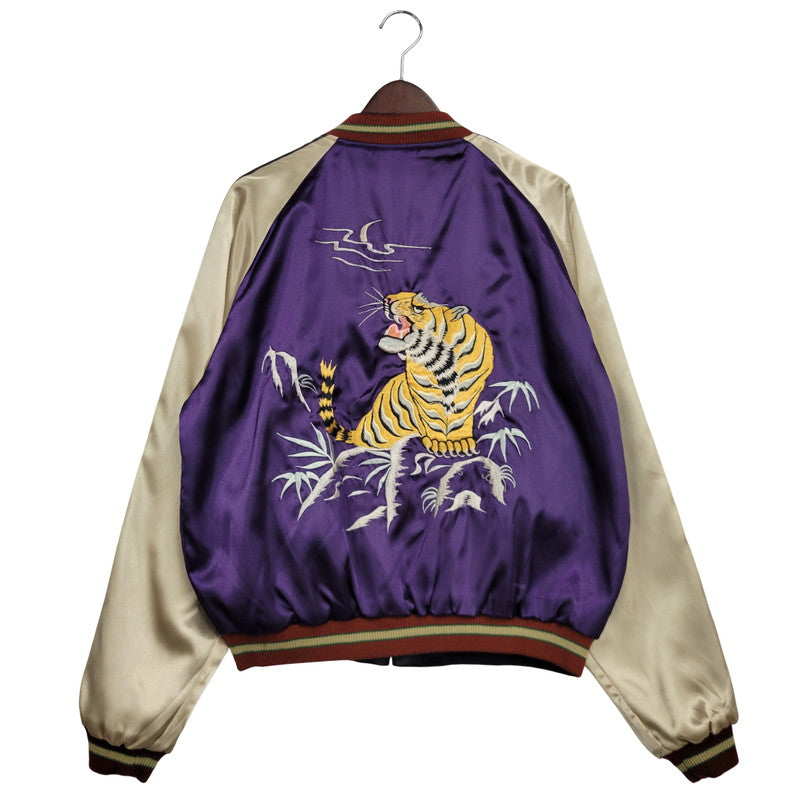 【中古品】【メンズ】 TAILOR TOYO テーラー東洋 REVERSIBLE SOUVENIR JACKET TT10726 リバーシブル スーベニア ジャケット 黒鷹×虎×龍 アウター 145-250911-as-07-izu サイズ：XL カラー：ブラック×パープル 万代Net店