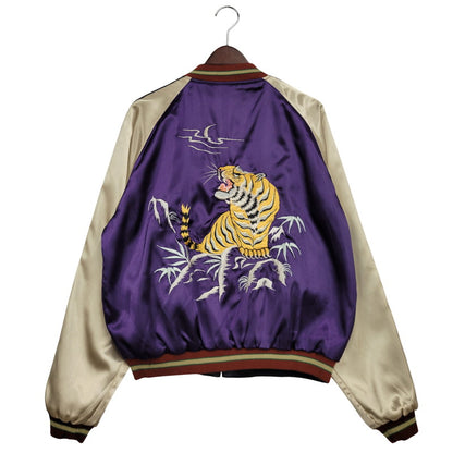 【中古品】【メンズ】 TAILOR TOYO テーラー東洋 REVERSIBLE SOUVENIR JACKET TT10726 リバーシブル スーベニア ジャケット 黒鷹×虎×龍 アウター 145-250911-as-07-izu サイズ：XL カラー：ブラック×パープル 万代Net店