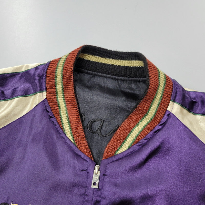 【中古品】【メンズ】 TAILOR TOYO テーラー東洋 REVERSIBLE SOUVENIR JACKET TT10726 リバーシブル スーベニア ジャケット 黒鷹×虎×龍 アウター 145-250911-as-07-izu サイズ：XL カラー：ブラック×パープル 万代Net店