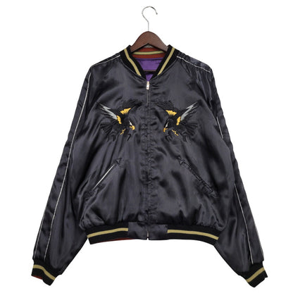 【中古品】【メンズ】 TAILOR TOYO テーラー東洋 REVERSIBLE SOUVENIR JACKET TT10726 リバーシブル スーベニア ジャケット 黒鷹×虎×龍 アウター 145-250911-as-07-izu サイズ：XL カラー：ブラック×パープル 万代Net店