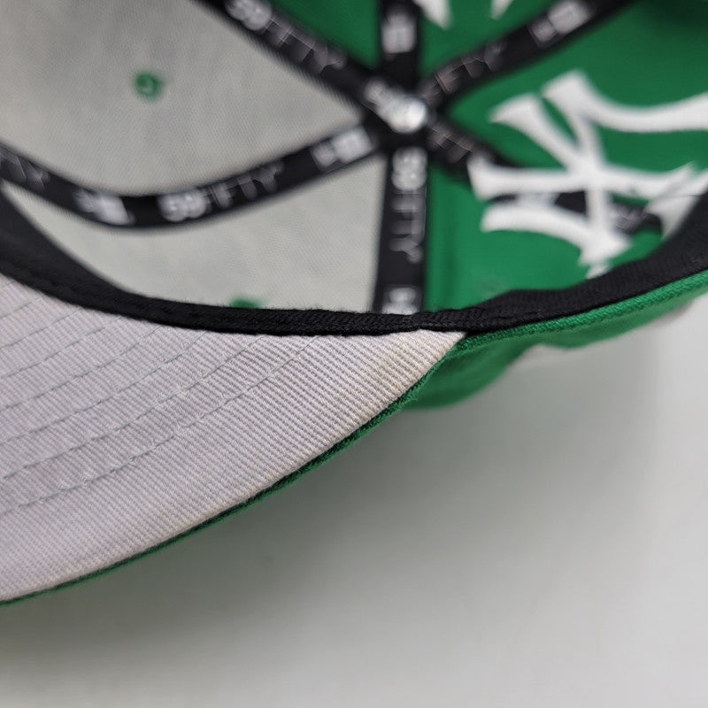 【中古品】【メンズ】 Supreme シュプリーム ×NEWERA ニューエラ 21AW 59FIFTY New York Yankees BOX LOGO NEW ERA 帽子 キャップ 185-250912-rk-01-izu サイズ：7 3/8 カラー：グリーン 万代Net店