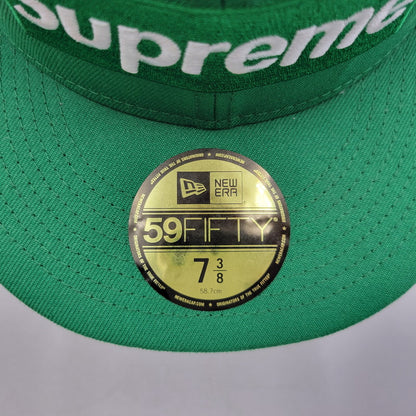 【中古品】【メンズ】 Supreme シュプリーム ×NEWERA ニューエラ 21AW 59FIFTY New York Yankees BOX LOGO NEW ERA 帽子 キャップ 185-250912-rk-01-izu サイズ：7 3/8 カラー：グリーン 万代Net店