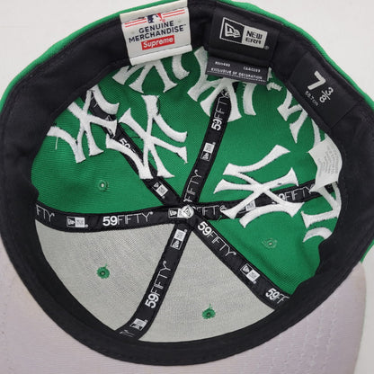 【中古品】【メンズ】 Supreme シュプリーム ×NEWERA ニューエラ 21AW 59FIFTY New York Yankees BOX LOGO NEW ERA 帽子 キャップ 185-250912-rk-01-izu サイズ：7 3/8 カラー：グリーン 万代Net店
