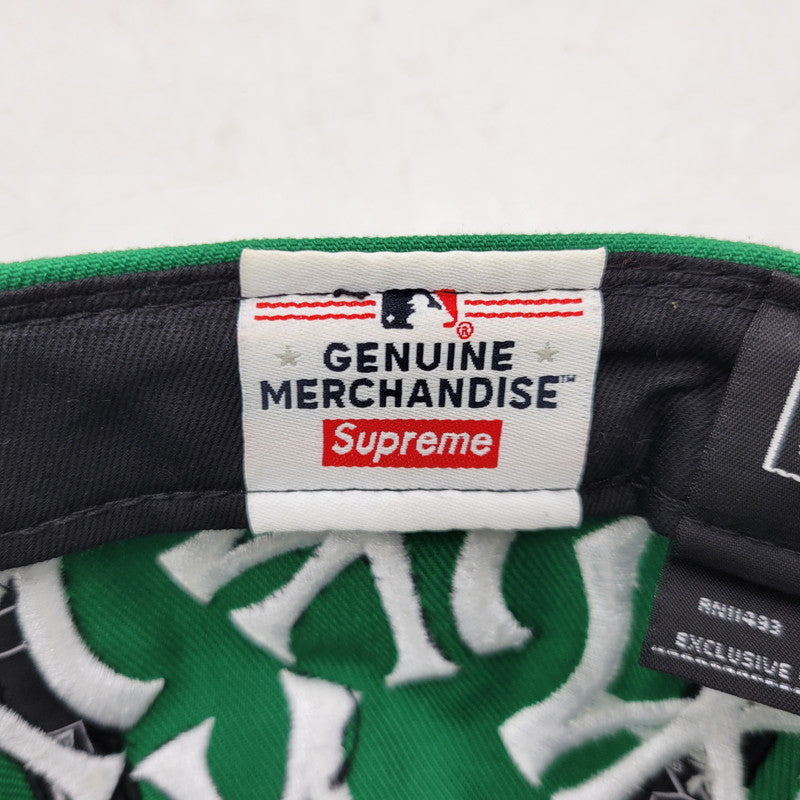 【中古品】【メンズ】 Supreme シュプリーム ×NEWERA ニューエラ 21AW 59FIFTY New York Yankees BOX LOGO NEW ERA 帽子 キャップ 185-250912-rk-01-izu サイズ：7 3/8 カラー：グリーン 万代Net店