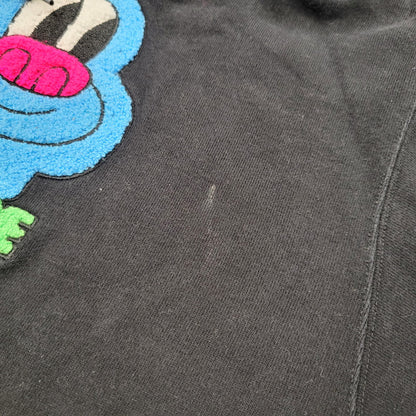 【中古品】【メンズ】 XLARGE エクストララージ 101224012019 TIM COMIX CHENILLE EMBROIDERED HOODED SWEATSHIRT ティムコミックス シェニール刺繍 フーデッド スウェットシャツ トップス 長袖 142-250921-cs-10-izu サイズ：L カラー：ブラック 万代Net店