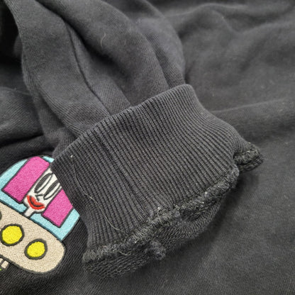 【中古品】【メンズ】 XLARGE エクストララージ 101224012019 TIM COMIX CHENILLE EMBROIDERED HOODED SWEATSHIRT ティムコミックス シェニール刺繍 フーデッド スウェットシャツ トップス 長袖 142-250921-cs-10-izu サイズ：L カラー：ブラック 万代Net店