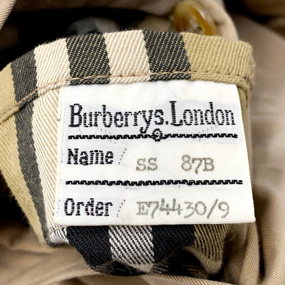 【中古品】【メンズ】 OLD BURBERRYS オールド バーバリーズ SOUTIEN COLLAR COAT ステンカラーコート 英国製 アウター 141-250914-as-10-izu サイズ：SS カラー：ベージュ 万代Net店