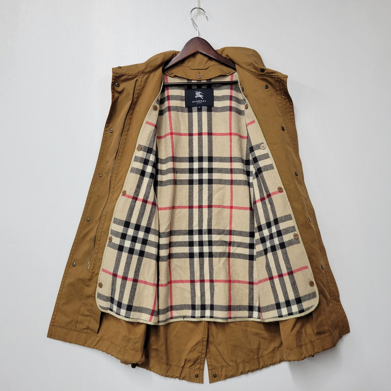 【中古品】【メンズ】 BURBERRY バーバリー WOOL LINER MODS COAT B1A30-450-54 ウール ライナー モッズコート アウター 141-250913-as-03-izu サイズ：38 カラー：ブラウン 万代Net店