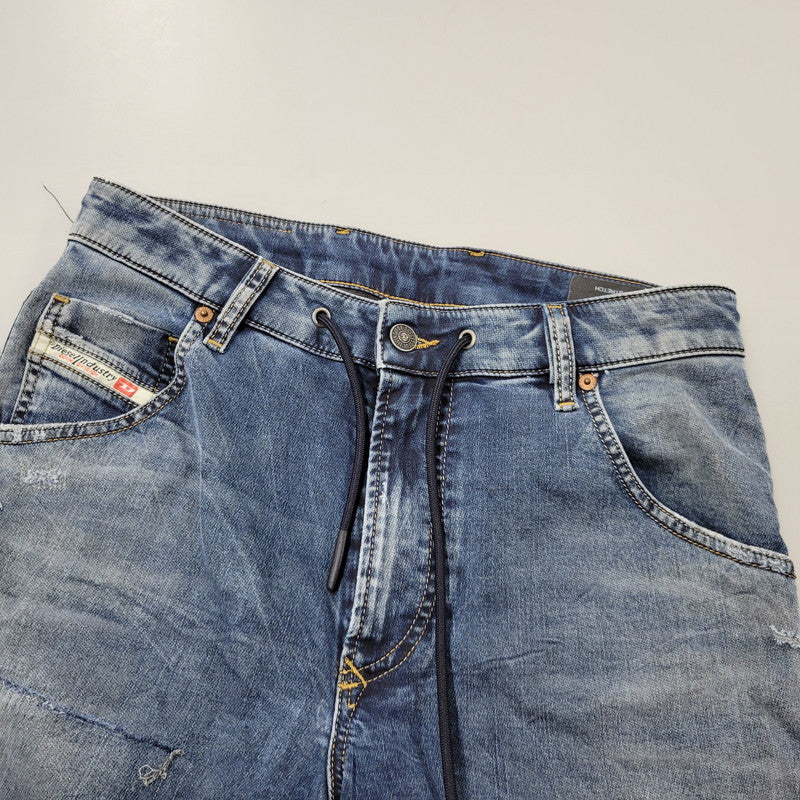【中古品】【メンズ】 DIESEL ディーゼル A02628 D-KROOSHORT JOGG JEANS ディーゼル クルー ショート ジョグジーンズ ボトムス ズボン 152-250917-cs-10-izu サイズ：28 カラー：インディゴ 万代Net店