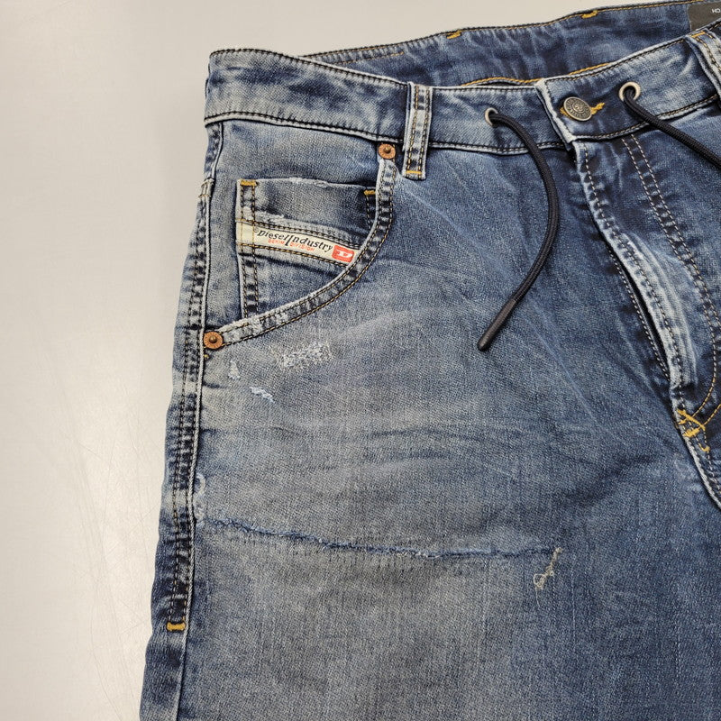【中古品】【メンズ】 DIESEL ディーゼル A02628 D-KROOSHORT JOGG JEANS ディーゼル クルー ショート ジョグジーンズ ボトムス ズボン 152-250917-cs-10-izu サイズ：28 カラー：インディゴ 万代Net店