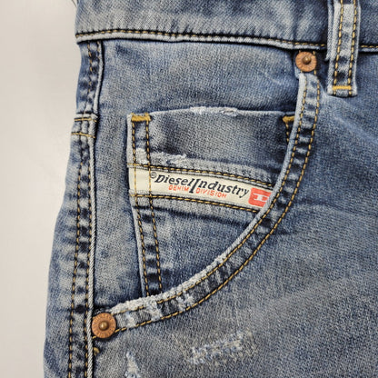 【中古品】【メンズ】 DIESEL ディーゼル A02628 D-KROOSHORT JOGG JEANS ディーゼル クルー ショート ジョグジーンズ ボトムス ズボン 152-250917-cs-10-izu サイズ：28 カラー：インディゴ 万代Net店