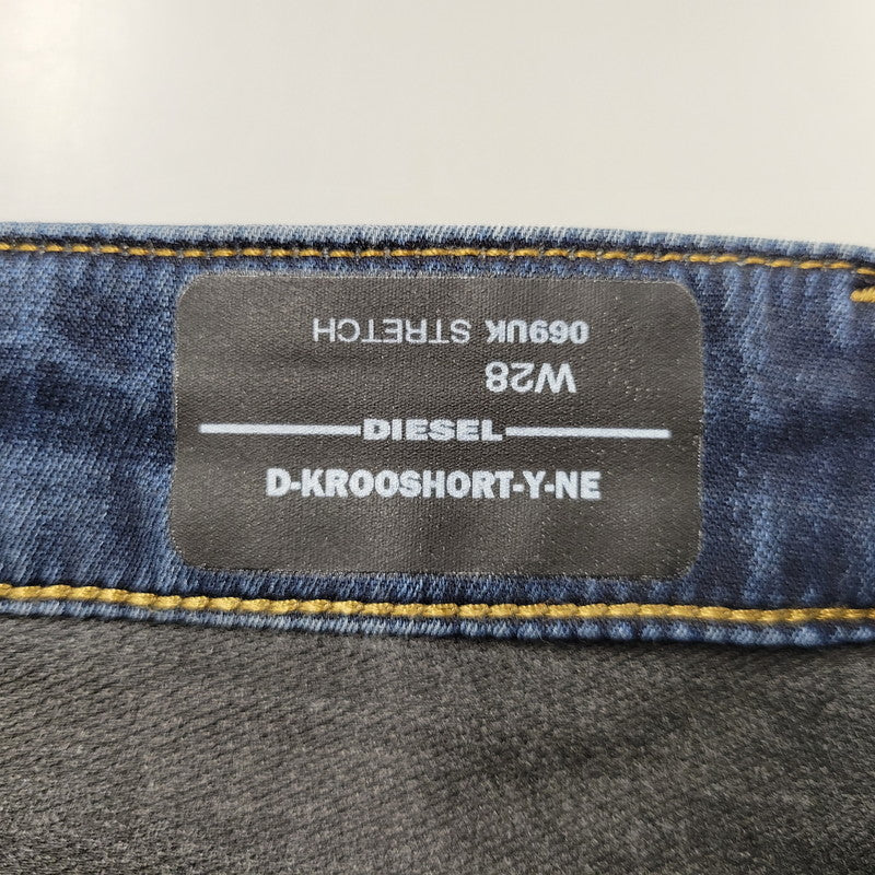 【中古品】【メンズ】 DIESEL ディーゼル A02628 D-KROOSHORT JOGG JEANS ディーゼル クルー ショート ジョグジーンズ ボトムス ズボン 152-250917-cs-10-izu サイズ：28 カラー：インディゴ 万代Net店