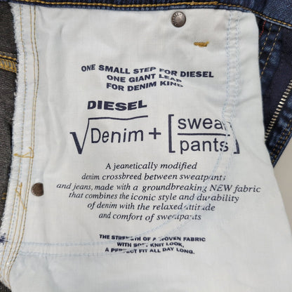 【中古品】【メンズ】 DIESEL ディーゼル A02628 D-KROOSHORT JOGG JEANS ディーゼル クルー ショート ジョグジーンズ ボトムス ズボン 152-250917-cs-10-izu サイズ：28 カラー：インディゴ 万代Net店