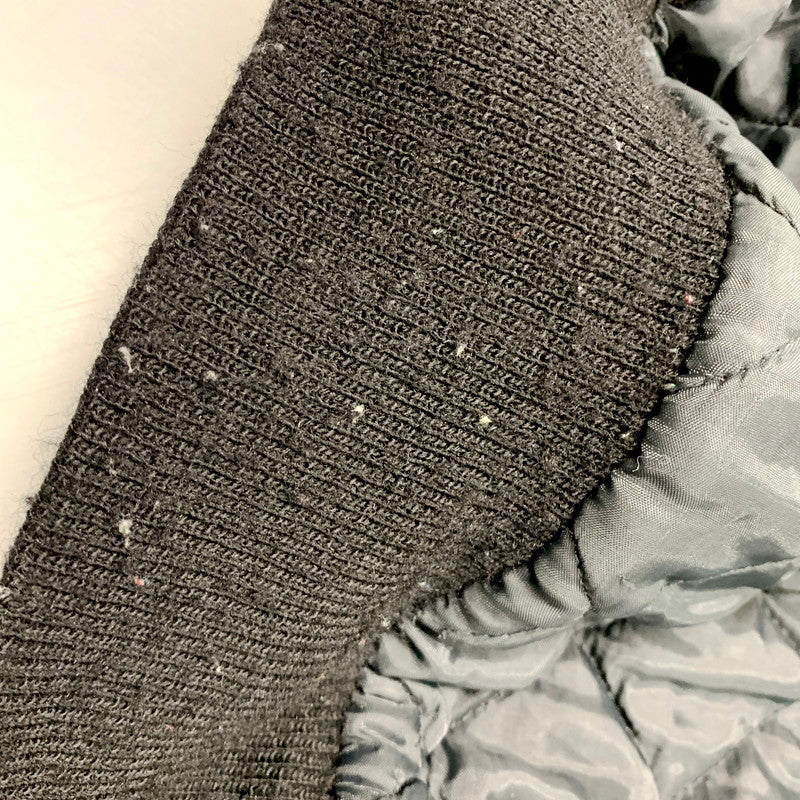 【現状渡し品】【メンズ】 DELONG デロング AUDRA STADIUM JACKET スタジアムジャケット USA製 スタジャン アウター 146-250914-as-04-izu サイズ：2XL カラー：ブラック 万代Net店