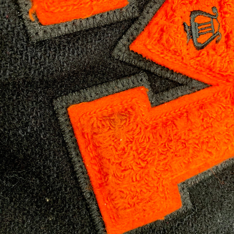 【現状渡し品】【メンズ】 DELONG デロング AUDRA STADIUM JACKET スタジアムジャケット USA製 スタジャン アウター 146-250914-as-04-izu サイズ：2XL カラー：ブラック 万代Net店