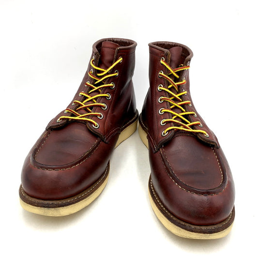 【中古品】【メンズ/レディース】 RED WING レッドウィング 9106 USA製 2011年製 刺繍羽タグ HERITAGE ヘリテージ 6INCH ６インチ MOC TOE モックトゥ IRISH SETTER アイリッシュセッター ブーツ シューズ 靴 164-250911-ya-03-izu サイズ：26cm カラー：レッドブラウン 万代Net店