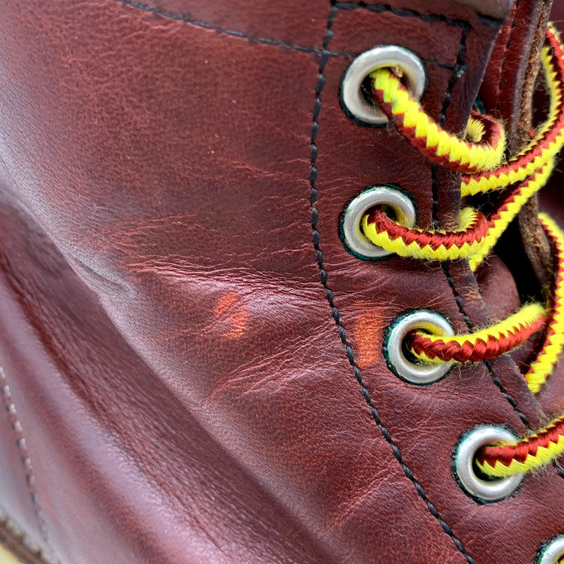 【中古品】【メンズ/レディース】 RED WING レッドウィング 9106 USA製 2011年製 刺繍羽タグ HERITAGE ヘリテージ 6INCH ６インチ MOC TOE モックトゥ IRISH SETTER アイリッシュセッター ブーツ シューズ 靴 164-250911-ya-03-izu サイズ：26cm カラー：レッドブラウン 万代Net店