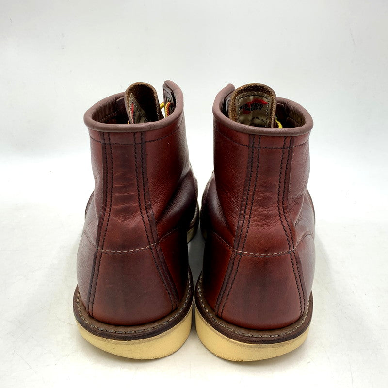 【中古品】【メンズ/レディース】 RED WING レッドウィング 9106 USA製 2011年製 刺繍羽タグ HERITAGE ヘリテージ 6INCH ６インチ MOC TOE モックトゥ IRISH SETTER アイリッシュセッター ブーツ シューズ 靴 164-250911-ya-03-izu サイズ：26cm カラー：レッドブラウン 万代Net店