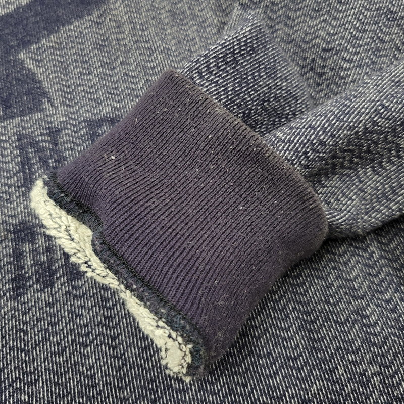 【中古品】【メンズ】 HYSTERIC GLAMOUR ヒステリックグラマー LADYLAND ACADEMY CREW NECK SWEAT SHIRT 02191CS02 クルーネック スウェットシャツ 長袖 トップス 140-250911-as-04-izu サイズ：L カラー：ネイビー 万代Net店