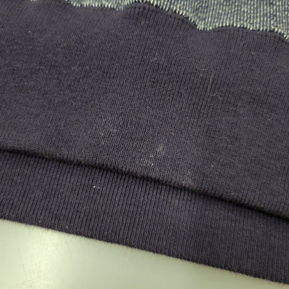 【中古品】【メンズ】 HYSTERIC GLAMOUR ヒステリックグラマー LADYLAND ACADEMY CREW NECK SWEAT SHIRT 02191CS02 クルーネック スウェットシャツ 長袖 トップス 140-250911-as-04-izu サイズ：L カラー：ネイビー 万代Net店